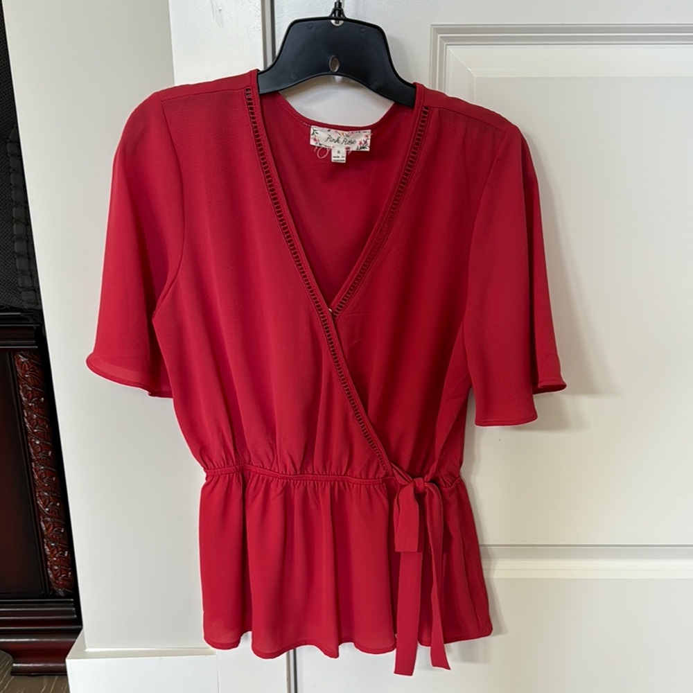 Elegant Wrap Top